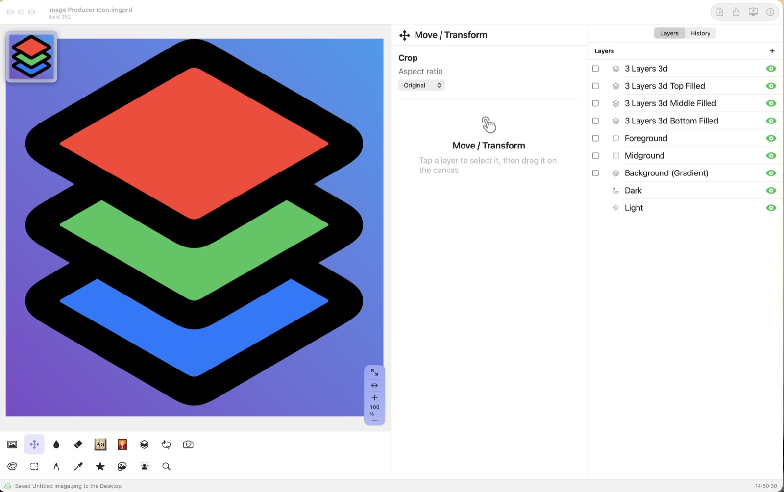 Move / Transform with no layer selected